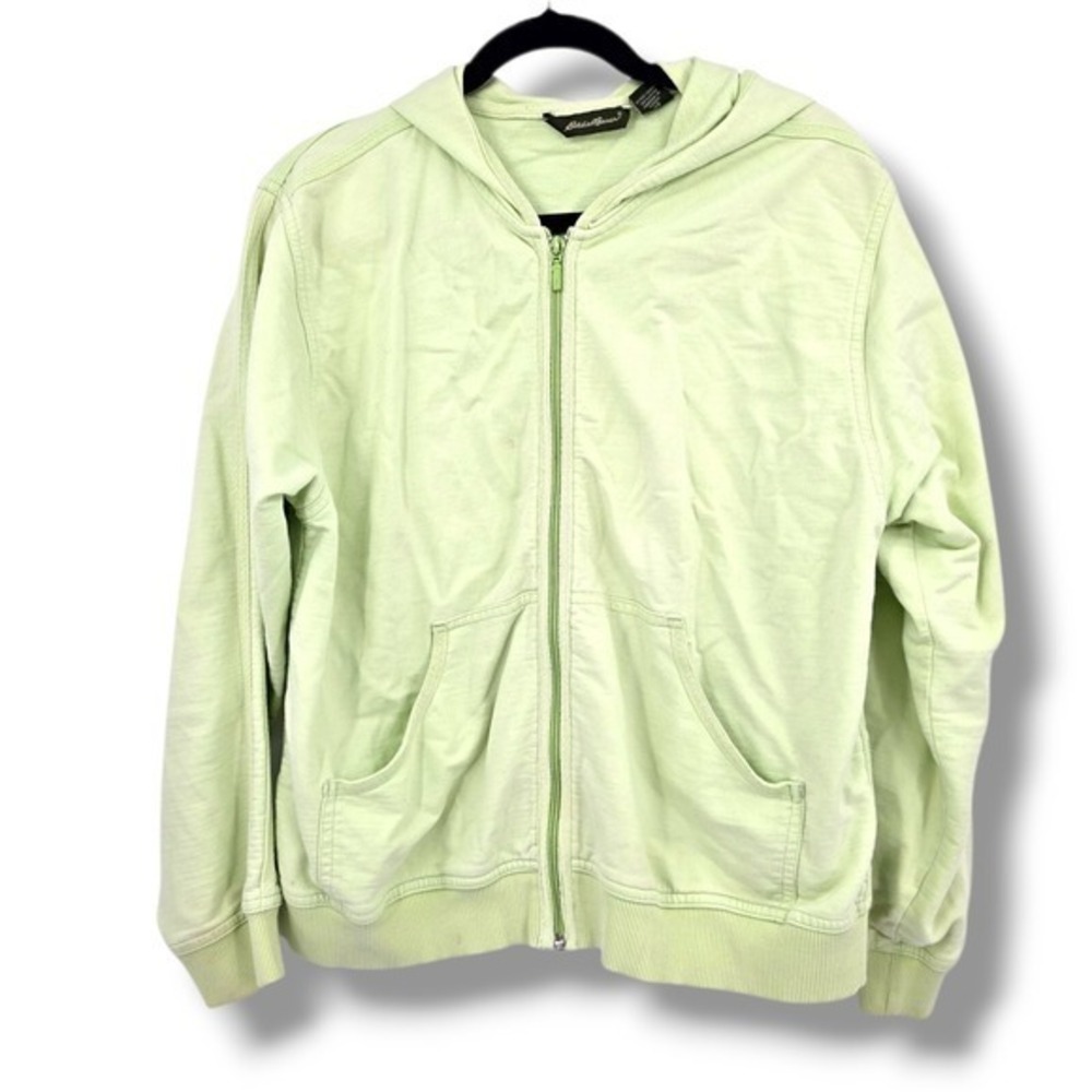 Eddie Bauer Light Green Zip-Up Hoodie